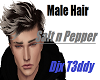 Male- Salt N Pepper hair