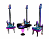 Neon Guitar Chairs