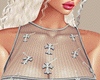 Gray Top with Pins
