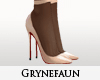 Loub nude nylon heels