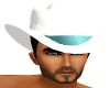White Teal Cowboy Hat