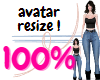 Avatar 100% resizer