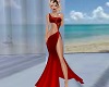 Ruby Red Lace Gown