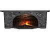 gray medieval fireplace