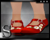Daisy Heather Red Shoes