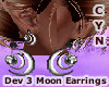 Dev 3 Moon Earrings