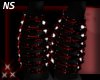black/red leg/arm bands