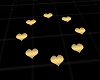 Gold Animated Hearts