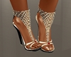Gold metalic sandals