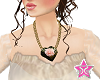rose heart necklace