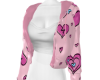 XB pink heart hoodie