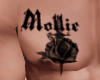 Mollie Rose Chest Tattoo