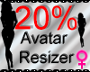 *M* Avatar Scaler 20%