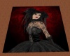 gothic girl rug square