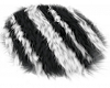 Black & White Fur Rug