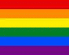 rainbow pride loveseat
