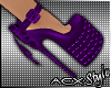 !ACX!Elaine Purple Shoes