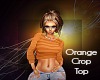 *S* Orange Crop Top