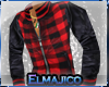 *EL* Plaid jacket (red)