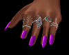 FG~ Purple Nails+Rings