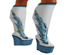BLUE/WHITE WING BOOTS