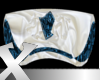 X. Blue Silk Sofa 3