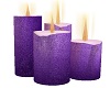 Purp Flicker Candle Grp