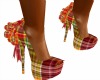 yellow/red plaid shoes