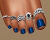 +BLUE TOE RINGS+