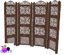 carved wood screen