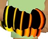 -x- orange arm warmers