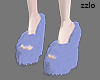 fur heels skyblue