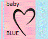 hair heart baby blue