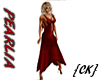 {CK} Pearlia Dress Red