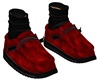 Suede Loafers Red