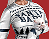 Xmas Cat Sweater White