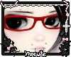 red glasses