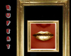 Golden Lips Wall Hanging