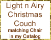 Light n Airy Xmas Couch