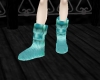 Blue Fuzzy Boots *