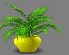 Green Plant/ Yellow Vase
