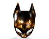 [L]Latex Cat Mask Golden