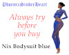 Nix Bodysuit blue