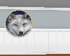 Cute wolf rug