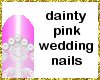 [WR] pink wedding nails