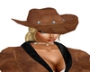 Brown Cowgirl Hat