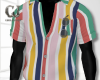 Striped Shirt + Glass M