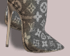 E* Gray Denim Boots