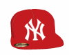 gorra de los yankee roja