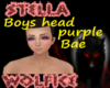 Boys head purple Bae